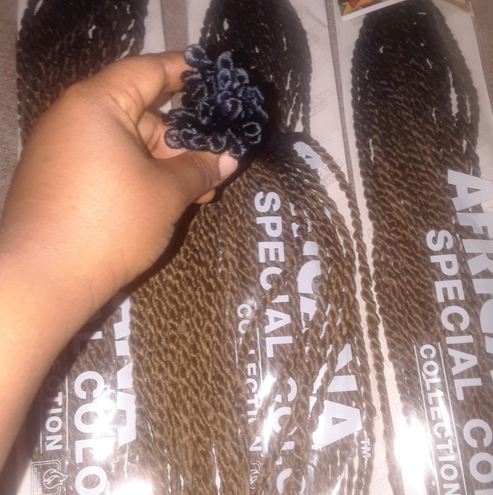 Crochet ombré twist